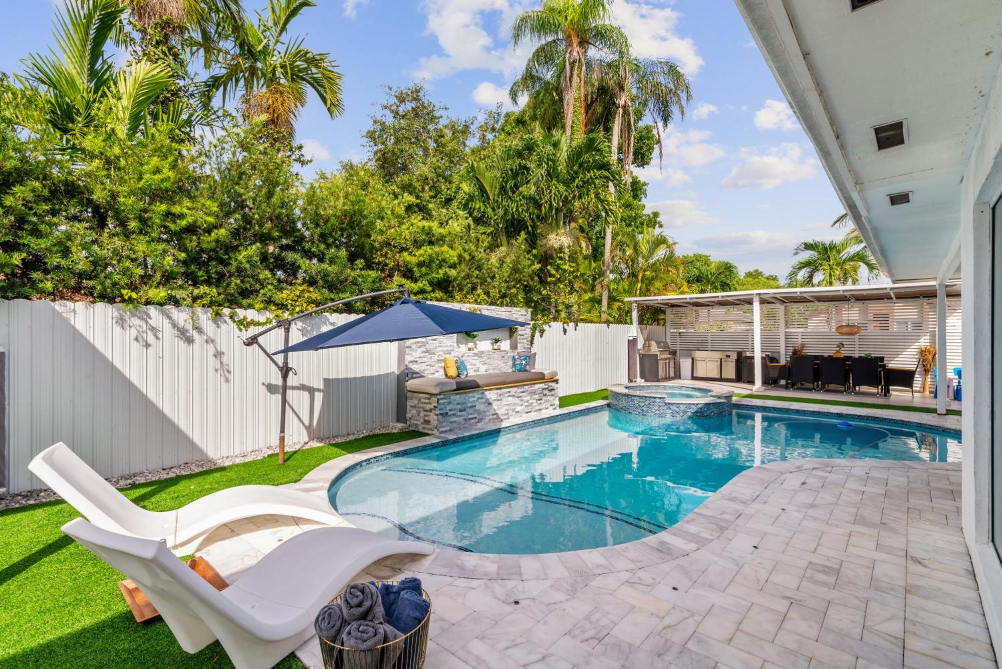 Hébergement de vacances Luxury House W Heated Pool & Jacuzzi Miami